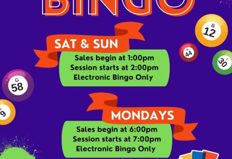Bingo at Chances Casino Fort St. John every Saturday, Sunday, Monday