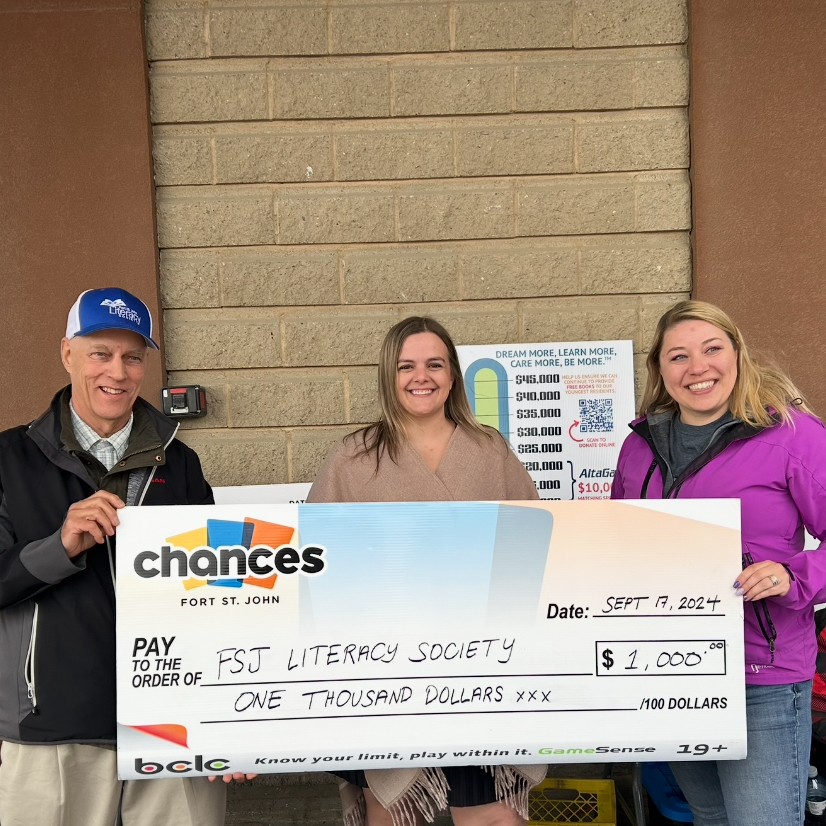 chances fsj donation of $1000 to the fsj literacy society