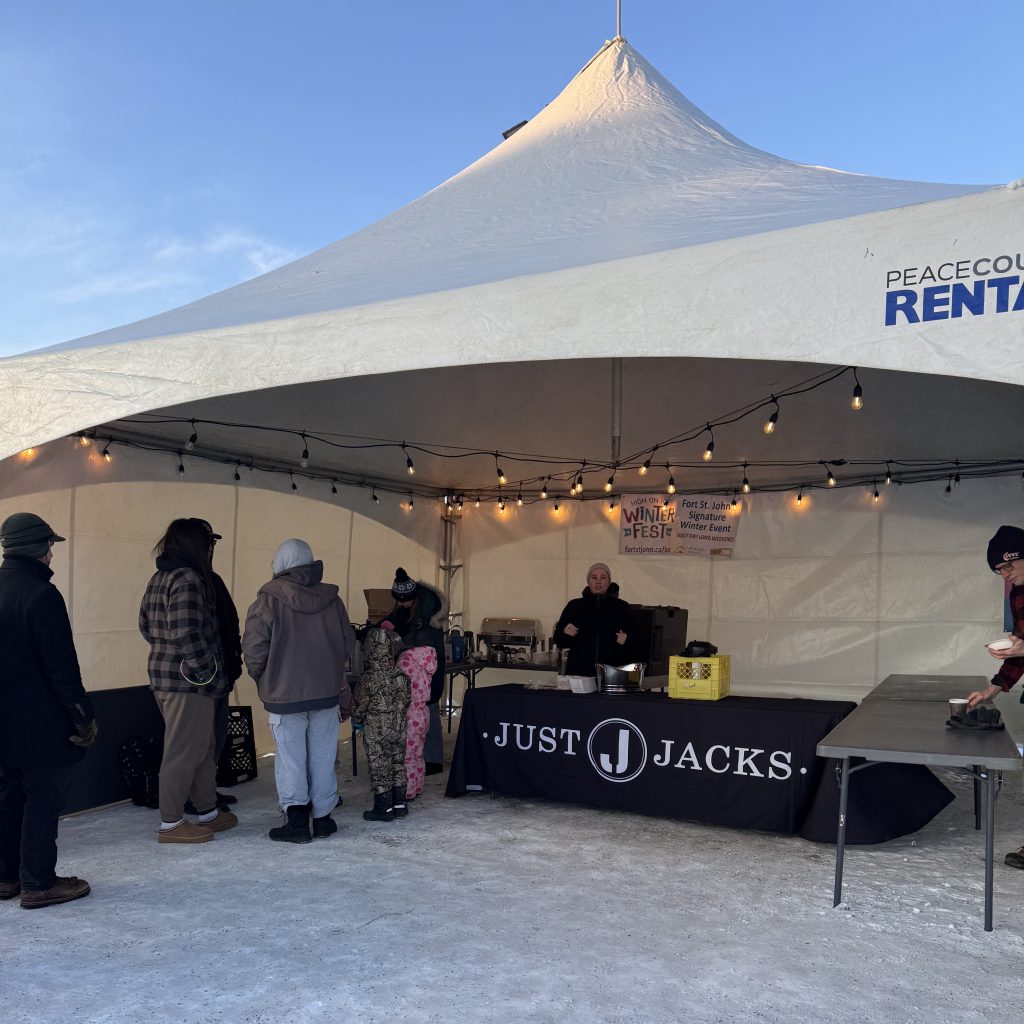 chances fsj and just jacks on site for the high on ice winter festival